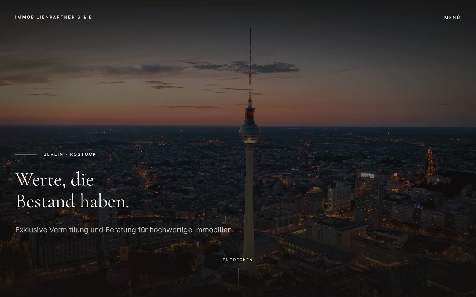 Immobilienpartner S & B website